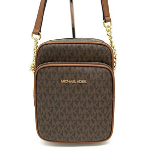 Michael Kors Medium NS Chain Xbody Bag Brown/Gold